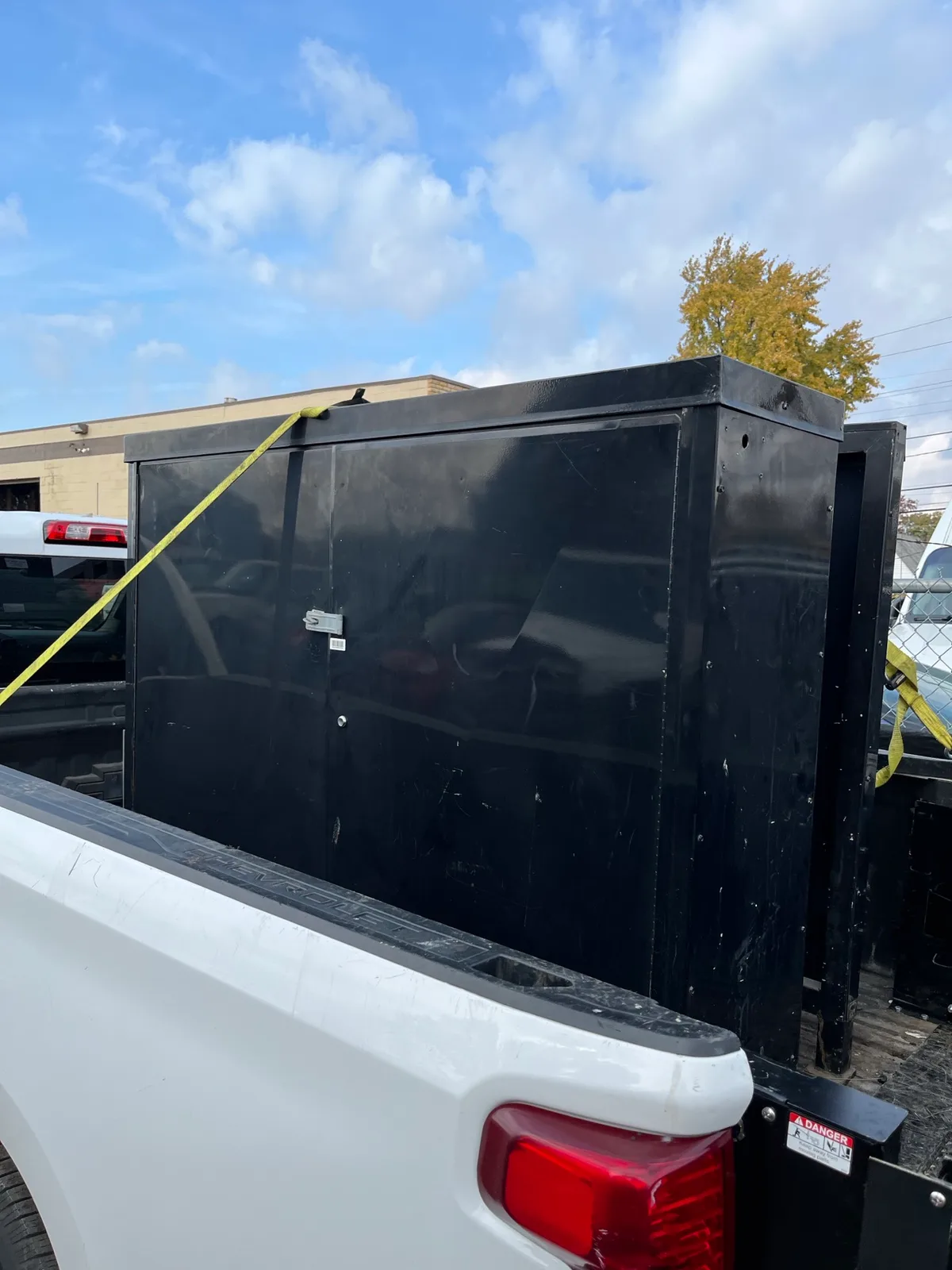 Indy Pickup 1111 truck loaded with appliances and metal after an Indianapolis cleanout